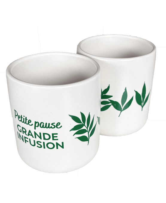 Lot de 2 mugs en céramique