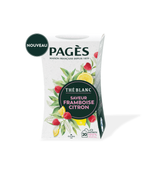 Thé blanc saveur Framboise Citron