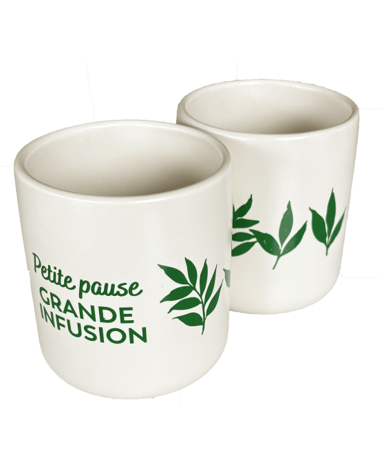 Lot de 2 mugs en céramique