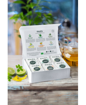 Herbal teas cardboard taster box