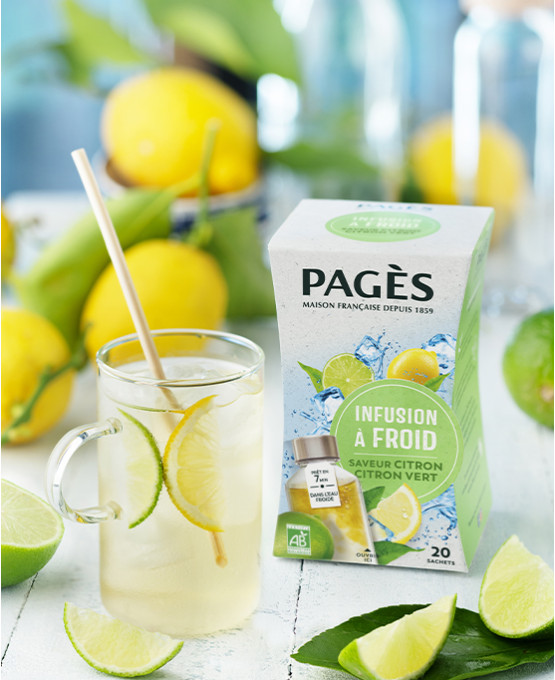 Infusion à froid saveur Citron Citron vert