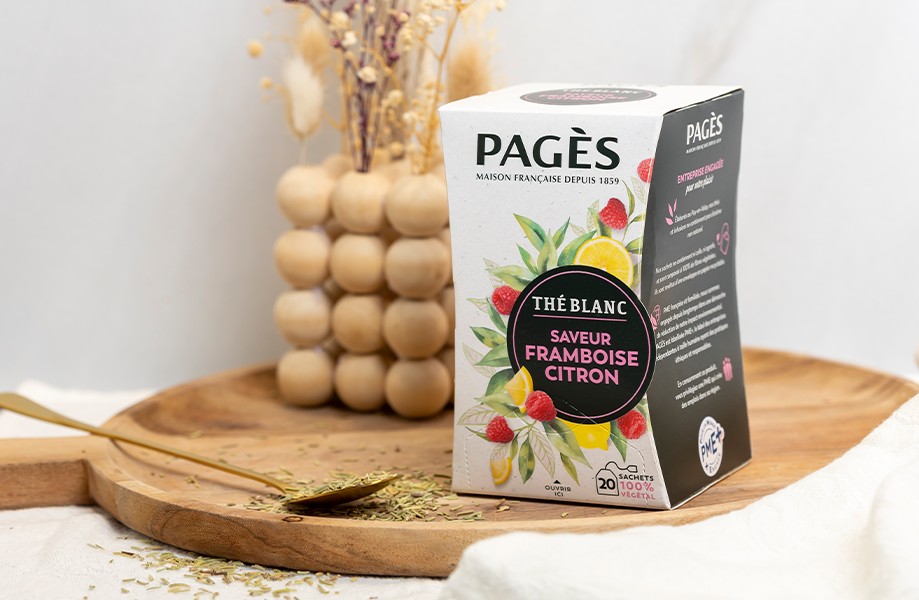 Nouveau produit |Thé blanc saveur Framboise Citron