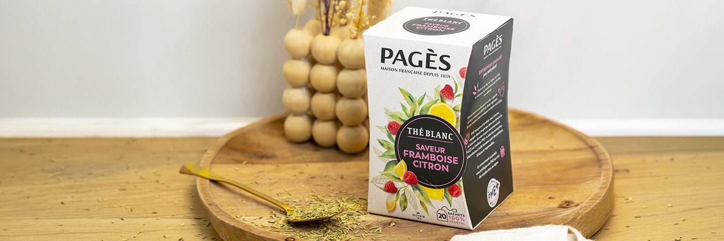 Nouveau produit |Thé blanc saveur Framboise Citron